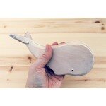 Grande baleine en bois