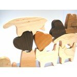 Les Chats et coeurs - Jeu d'équilibre en bois
