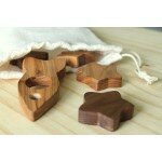 Fusées et étoiles - Jeu d'équilibre en bois