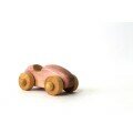 Petite voiture en bois rose vintage