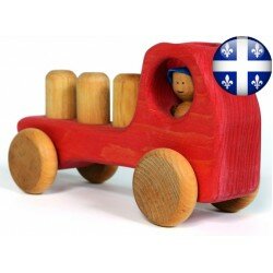 Camion à blocs rouge