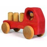 Camion à blocs rouge