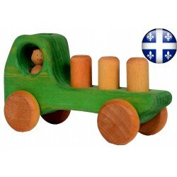 Camion à blocs vert