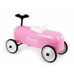 Porteur voiture de course rose en métal Porteur voiture de course rose en métal