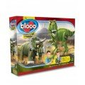 Les Dinosaures - T-Rex et Tricératops - Bloco