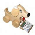 Chien en bois à tirer 