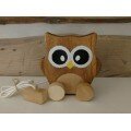 Hibou à tirer en bois