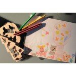 Pochoir Balade en forêt