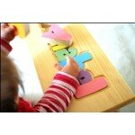 Petit banc personnalisé en bois "Pastel"