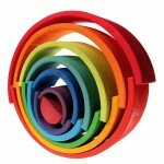 Arc-en-ciel en bois - Grand