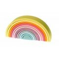 Arc-en-ciel pastel en bois