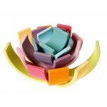 Arc-en-ciel pastel en bois