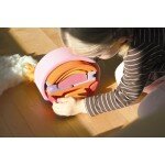 Maison mobile rose en bois