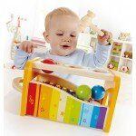 Banc d'activités à marteler avec xylophone