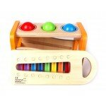 Banc d'activités à marteler avec xylophone