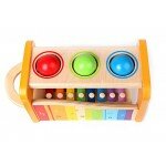 Banc d'activités à marteler avec xylophone