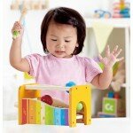 Banc d'activités à marteler avec xylophone