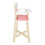 Chaise haute pour bébé rose pâle