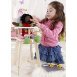 Chaise haute pour bébé rose pâle