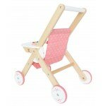 Poussette pour bébé en bois