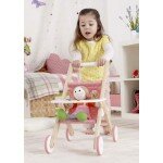 Poussette pour bébé en bois
