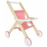 Poussette pour bébé en bois