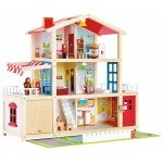 Villa moderne pour poupée en bois
