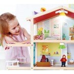 Villa moderne pour poupée en bois