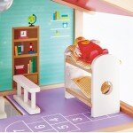 Villa moderne pour poupée en bois