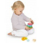 Anneaux empilables berçant en bois "Sophie la girafe"