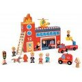 Coffret caserne des pompiers - Janod