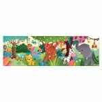 Casse-tête panoramique dans une valisette - La Jungle