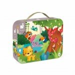 Casse-tête panoramique dans une valisette - La Jungle