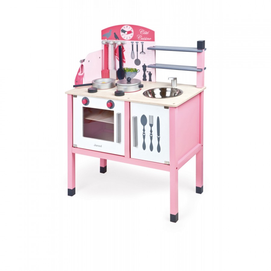 Pink Wooden Cooker Cook Cooking Kitchen Kitchenette
