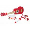 Guitare rouge - Ensemble musical Confetti de Janod Guitare rouge - Ensemble musical Confetti de Janod