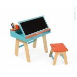 Pupitre orange et bleu Pupitre orange et bleu