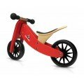 Tricycle convertible rouge 2 en 1 en bois