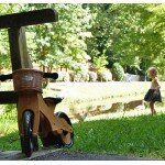 Vélo Draisienne en bambou - Équilibre