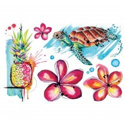 Tatouage temporaire d'Hawaï