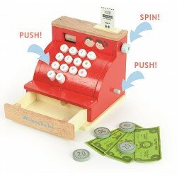 Caisse enregistreuse rouge