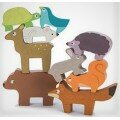 La tour des animaux de la forêt - Jeu d'équilibre en bois