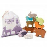 La tour des animaux de la forêt - Jeu d'équilibre en bois