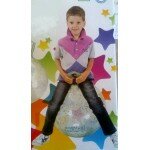 Ballon sauteur à gonfler avec paillettes étoilées