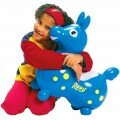 Rody le cheval sauteur bleu - Ballon sauteur à gonfler
