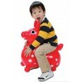 Rody le cheval sauteur rouge - Ballon sauteur à gonfler
