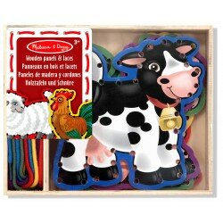 Apprendre à lacer - Les animaux de la ferme