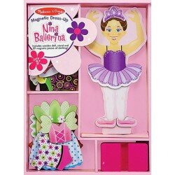 Ballerine à vêtements magnétiques en bois