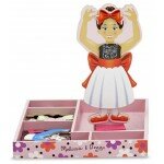 Ballerine à vêtements magnétiques en bois