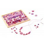 Ensemble de perles avec lettres en bois - Création de bracelets