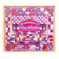 Ensemble de perles avec lettres en bois - Création de bracelets